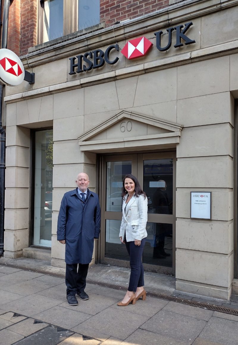 Andy with Zareen Smith at HSBC